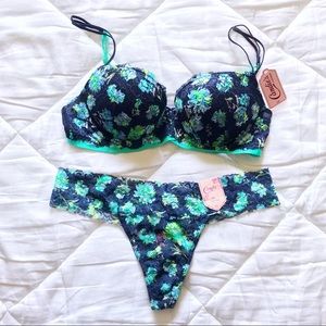 Candies 36B Bra & Thong Set
